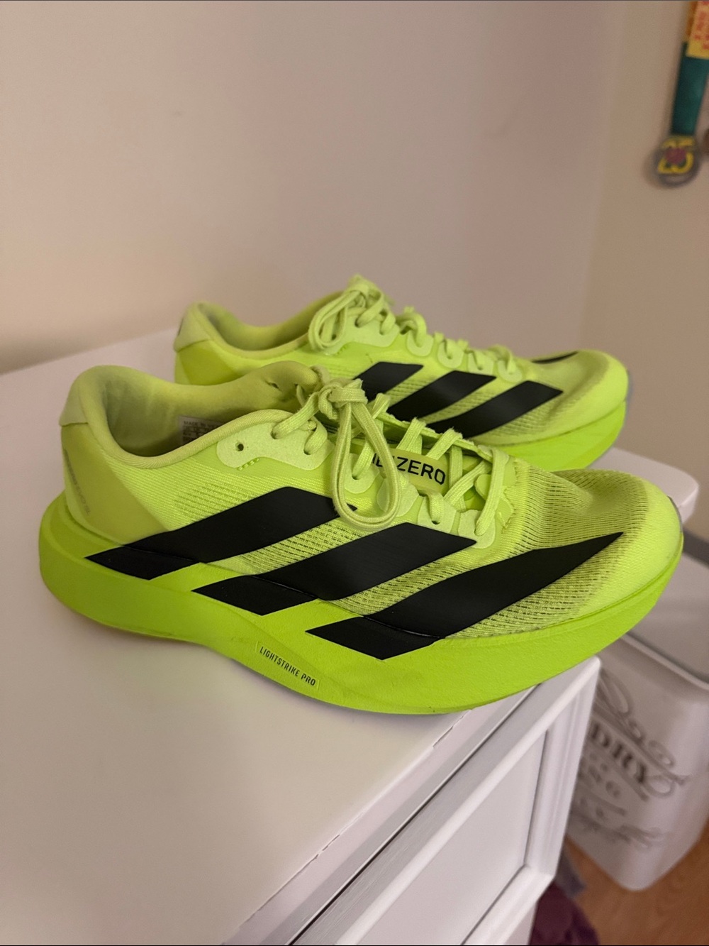 adidas Lucid Lemon / Core Black / Matte Silver Adizero lightstrike pro Evo sl